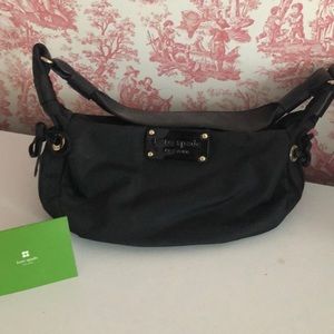 Small Kate Spade black nylon bag